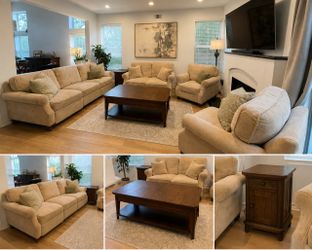 Recliner Comfortable Sofa, Love Seat, and armchairs