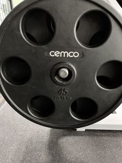 Cemco POWER GRIP URETHANE OLYMPIC PLATES 45LB (2)