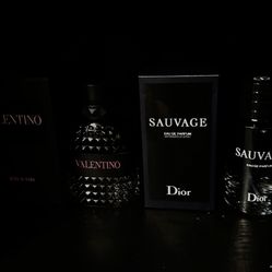 Valentino Born In Roma and Sauvage Dior