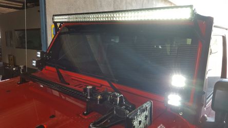 Led light bars curved and straight bar brackets and wire harness