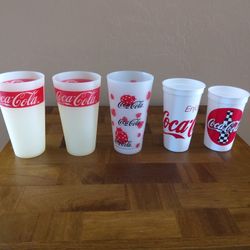 Set Of 5 Coca-Cola Glasses/Cups