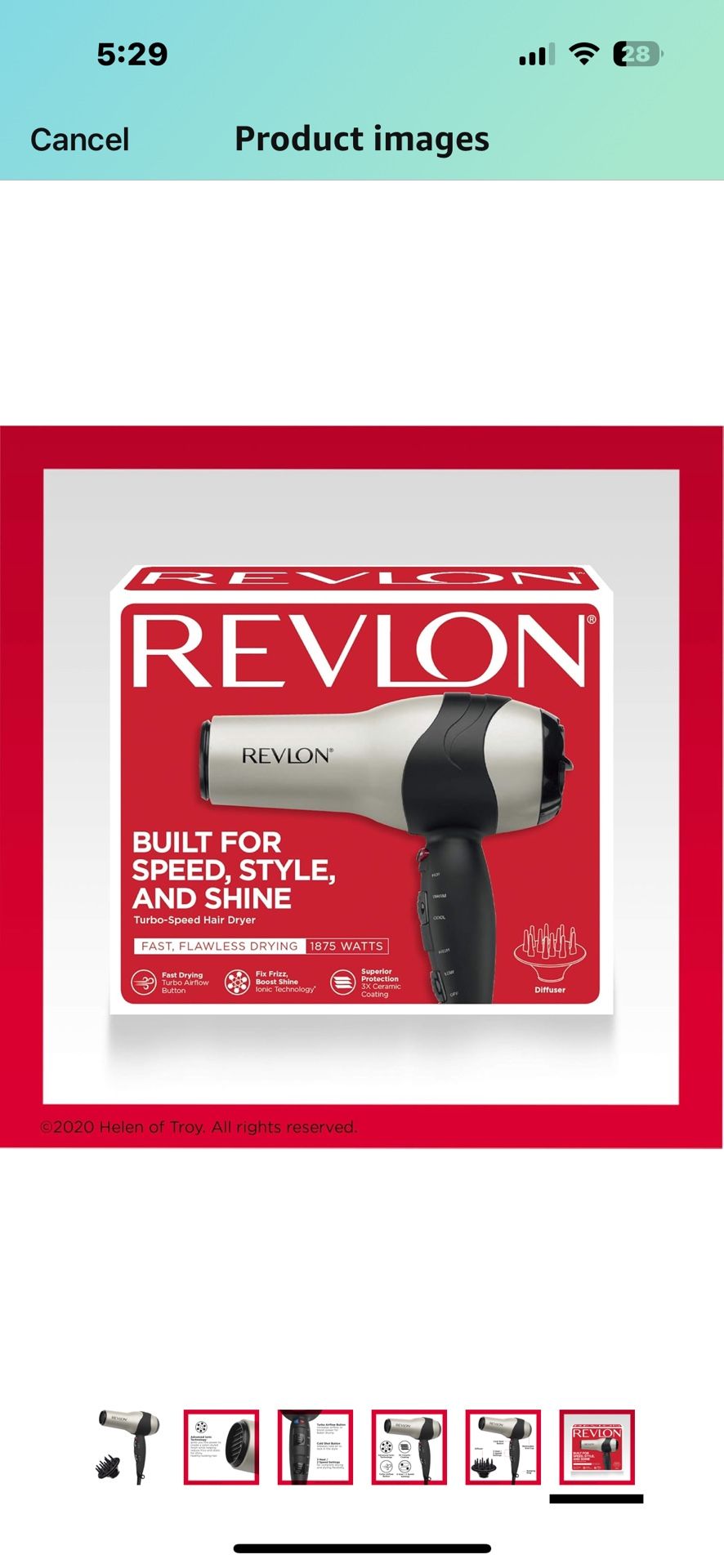 REVLON Turbo Hairdryer