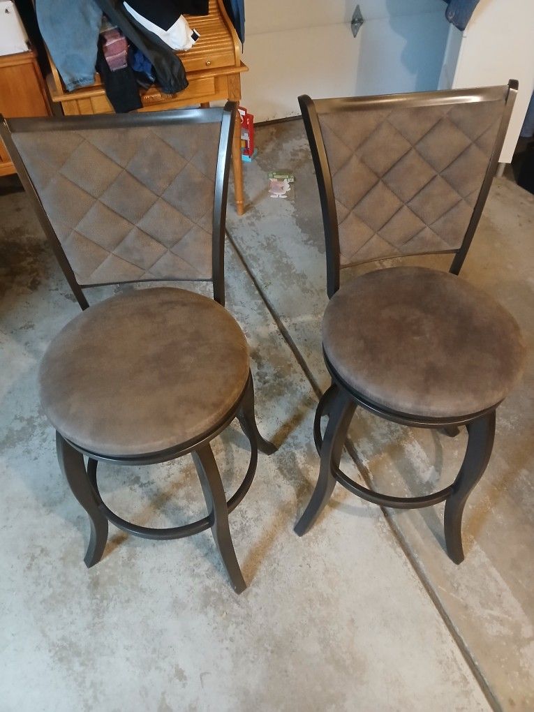 Swivel Leather Stools Chairs