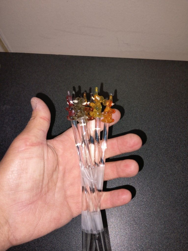 Vintage Glass Elephant Stairers Clean 