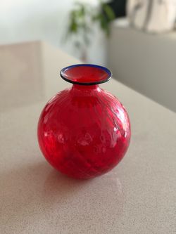 Blown glass vase