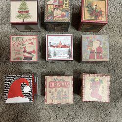 9  Christmas gift boxes, Read description
