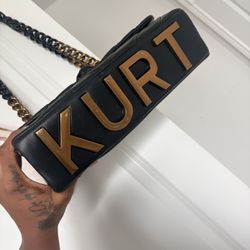 Kurt Geiger Black & Gold Purse 