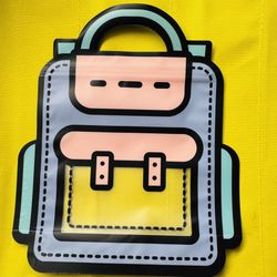 Cute Party Treat Backpack Zip Bags 5 x 6”