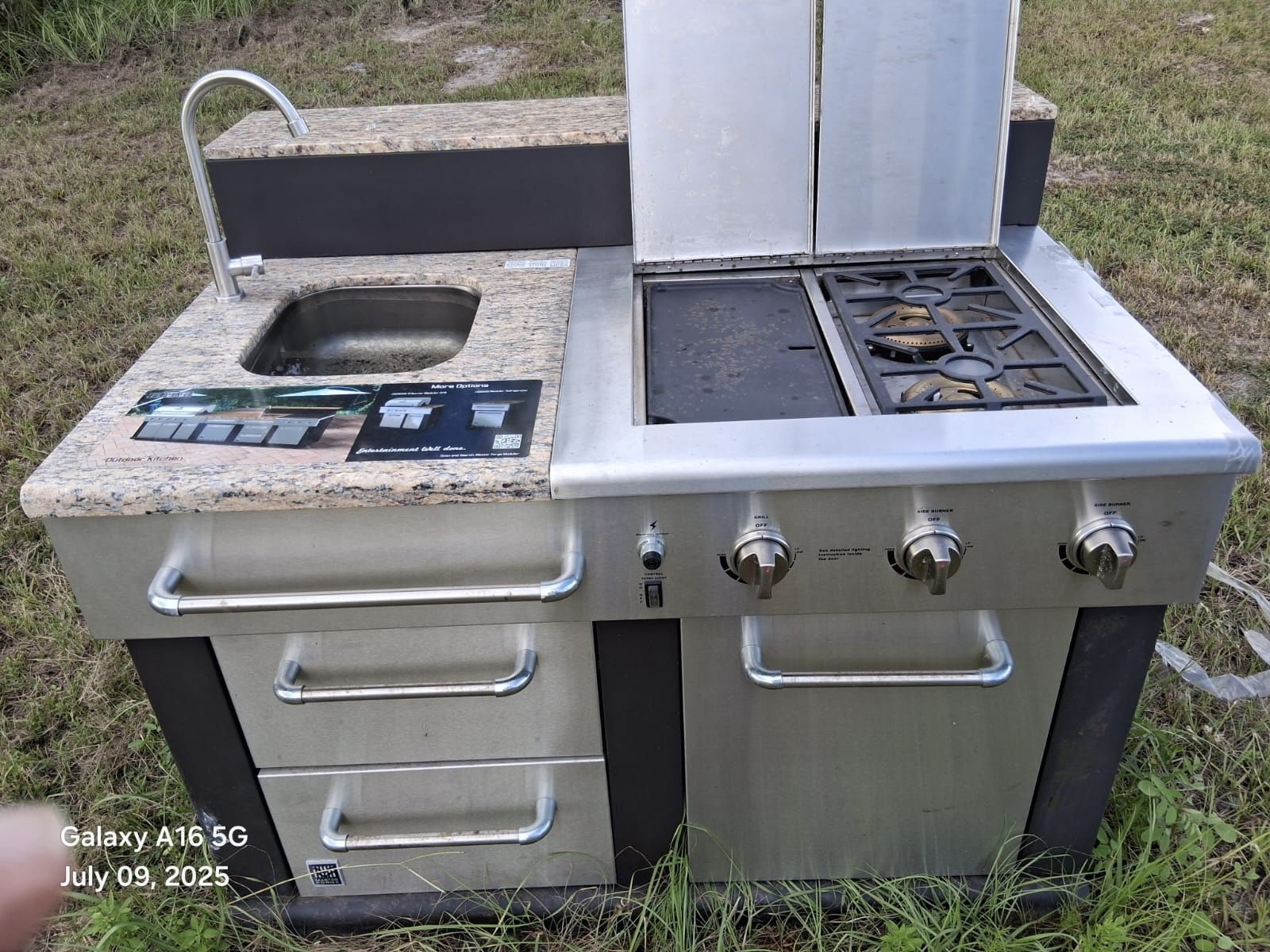 Master Forge Modular Outdoor Kitchen Burner BG179C with Sink