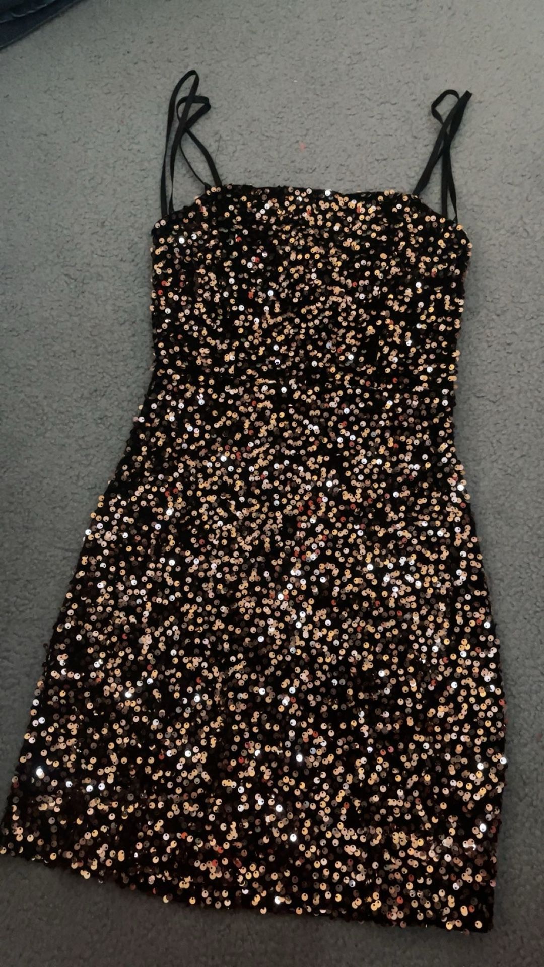 Gold & Black Bling Dress Size XS