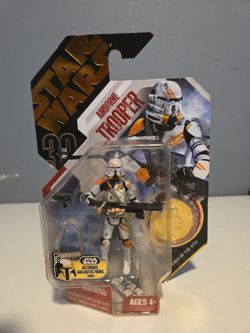 Star Wars AIRBORNE TROOPER 30th Anniversary #07 Action Figure & Gold Coin
