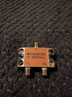 Monster Cable Ultra High Performance TV Signal Splitter 5-1000 MHZ