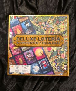 Deluxe Lotería & Serpientes y Escaleras traditional Mexican board game set