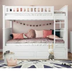 Full Over Full Bunk Bed.with Storage Drawers