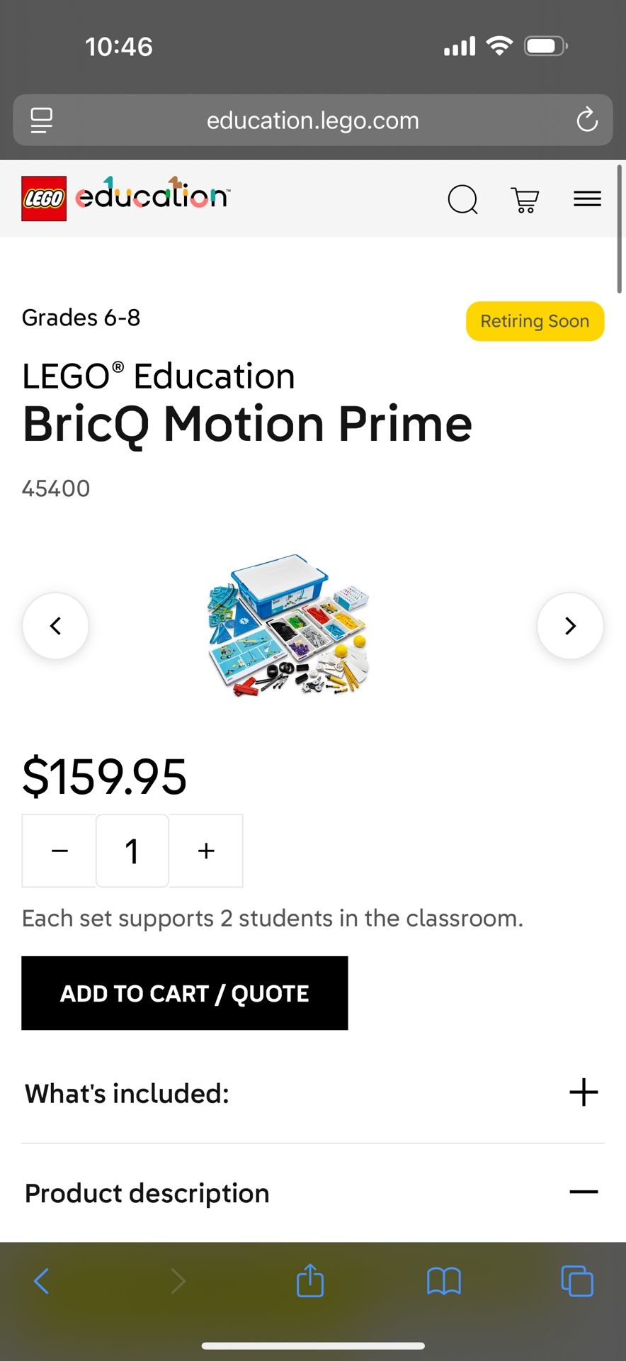 Lego BricQ Motion Prime