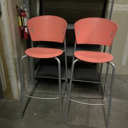 2  Bar Height Chairs/Stools