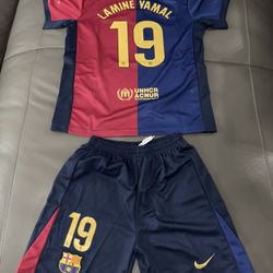 Barcelona Home Football Shirt And Shorts 