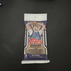 2025-26 Topps NBA Chrome Basketball Singles Pack 36 Cards Factory Sealed New