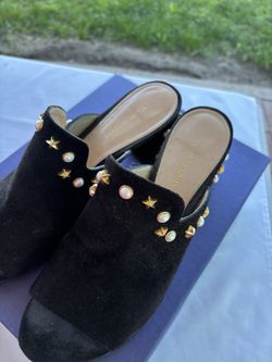 Stuart Weitzman Black Suede Shoes Used Size 9 