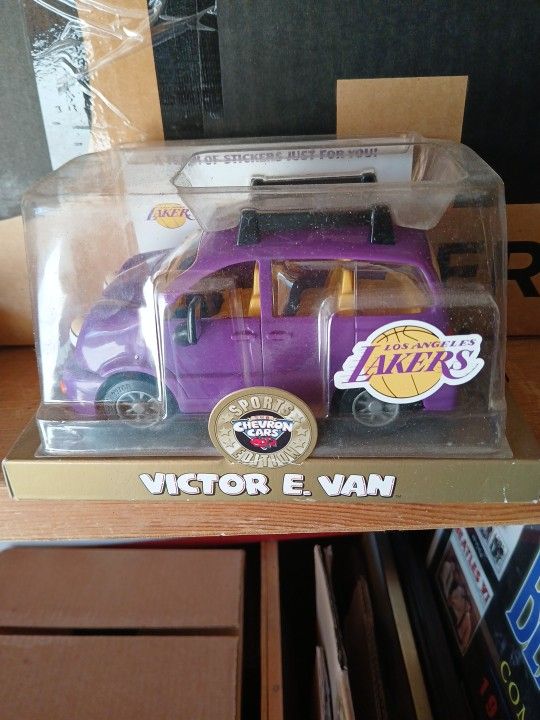 CHEVRON Cars / LAKERS VAN , ORIG.L NEW, SEALED. $35.00. Firm ! Was