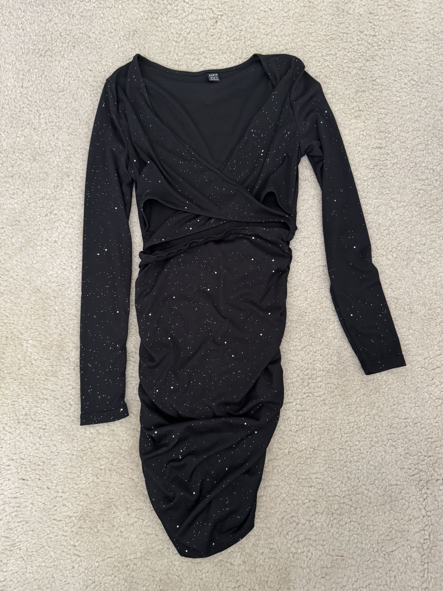 Black Sequence Sexy Dress