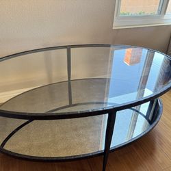 Crate And Barrel Mirrored Coffee Table