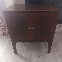 Antique Wood Side Table 