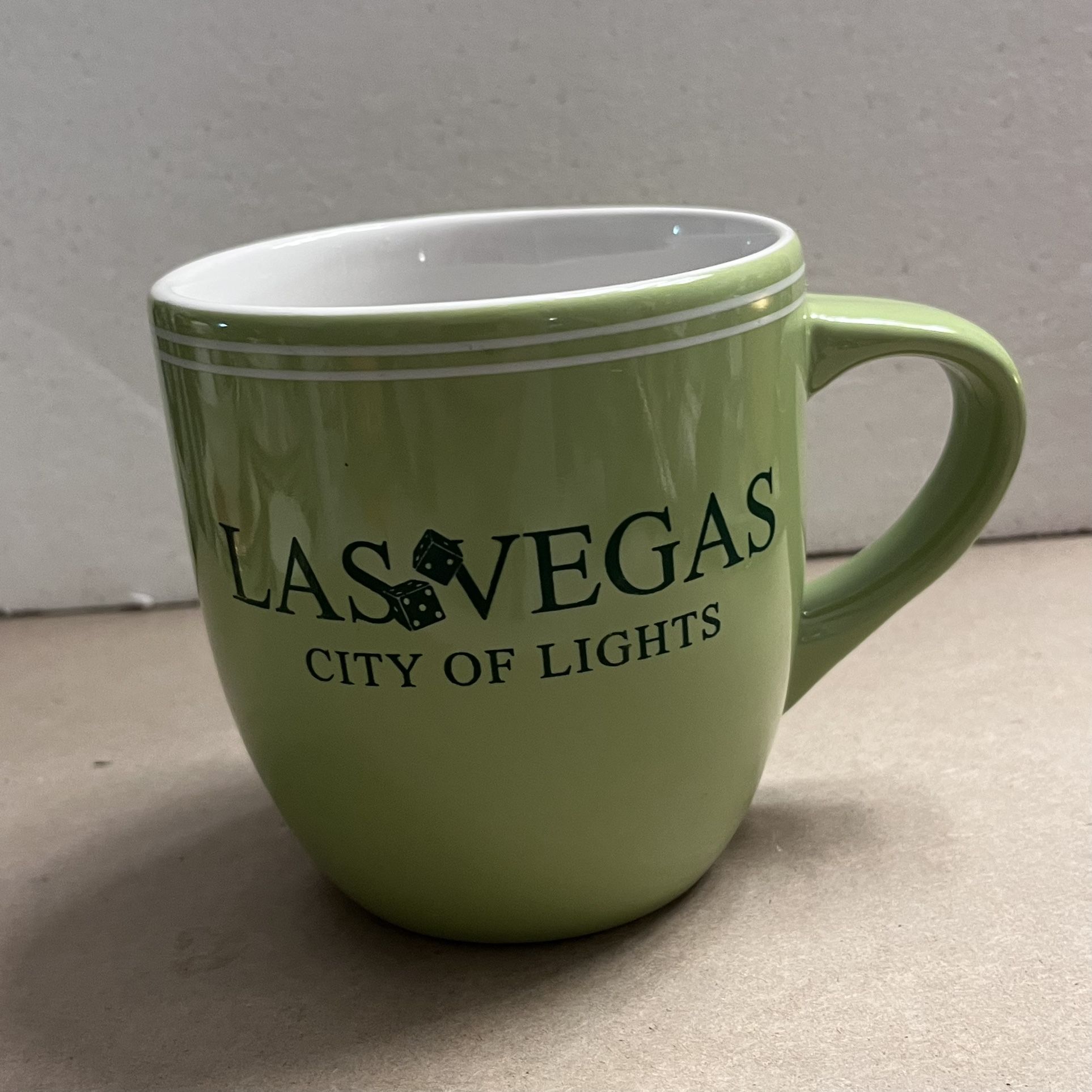 Las Vegas "City of Lights" Large Ceramic Porcelain Coffee Mug Cup