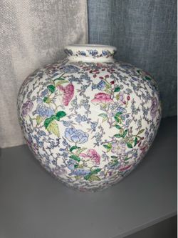 Large 14" Vintage Chinese Famille Rose Porcelain