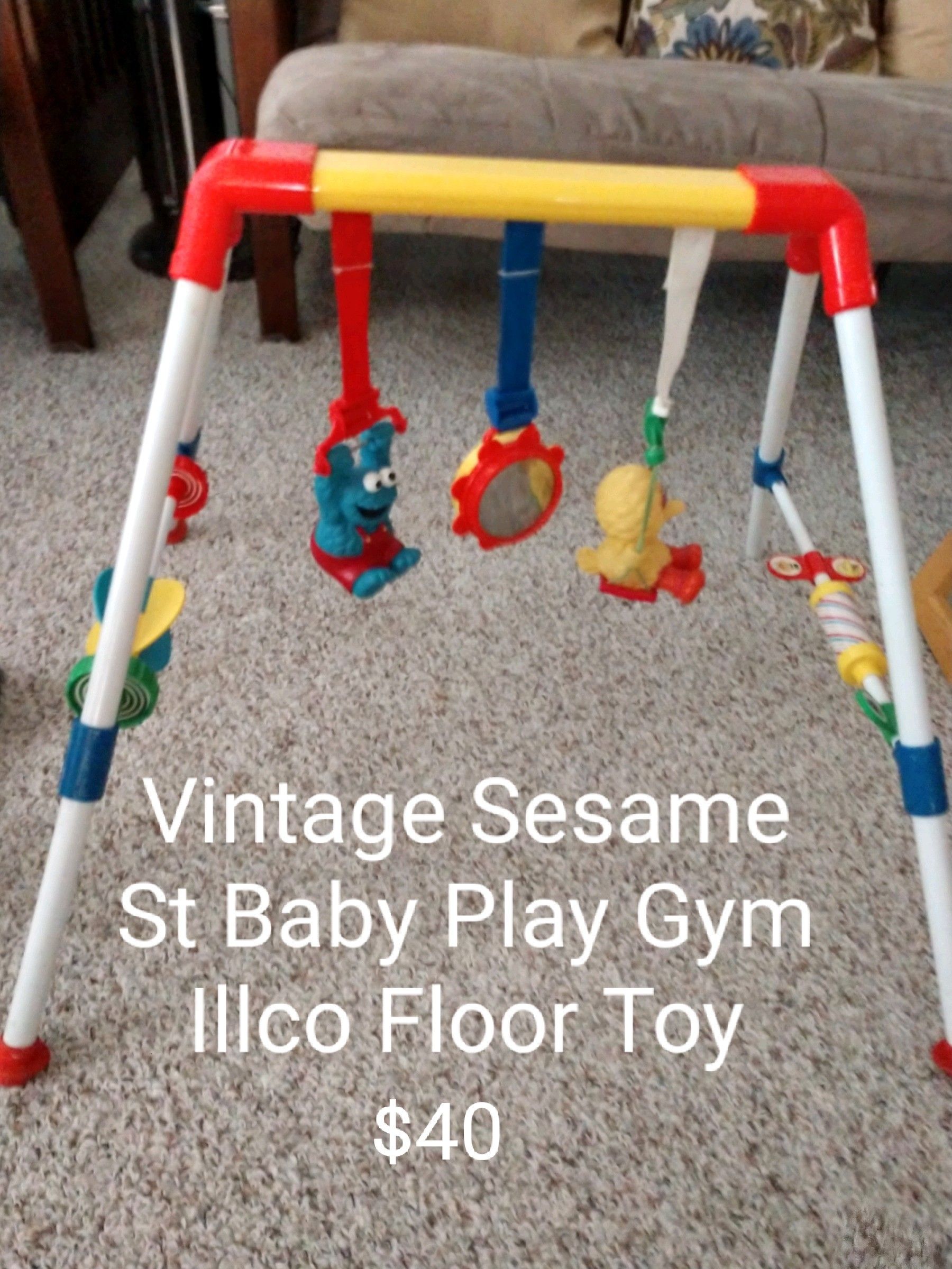 Vintage Sesame Street Baby Play Gym Illco Floor Toy