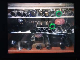 EXAUST CHROME TIPS $90UP INSTALLED ELMOFLES