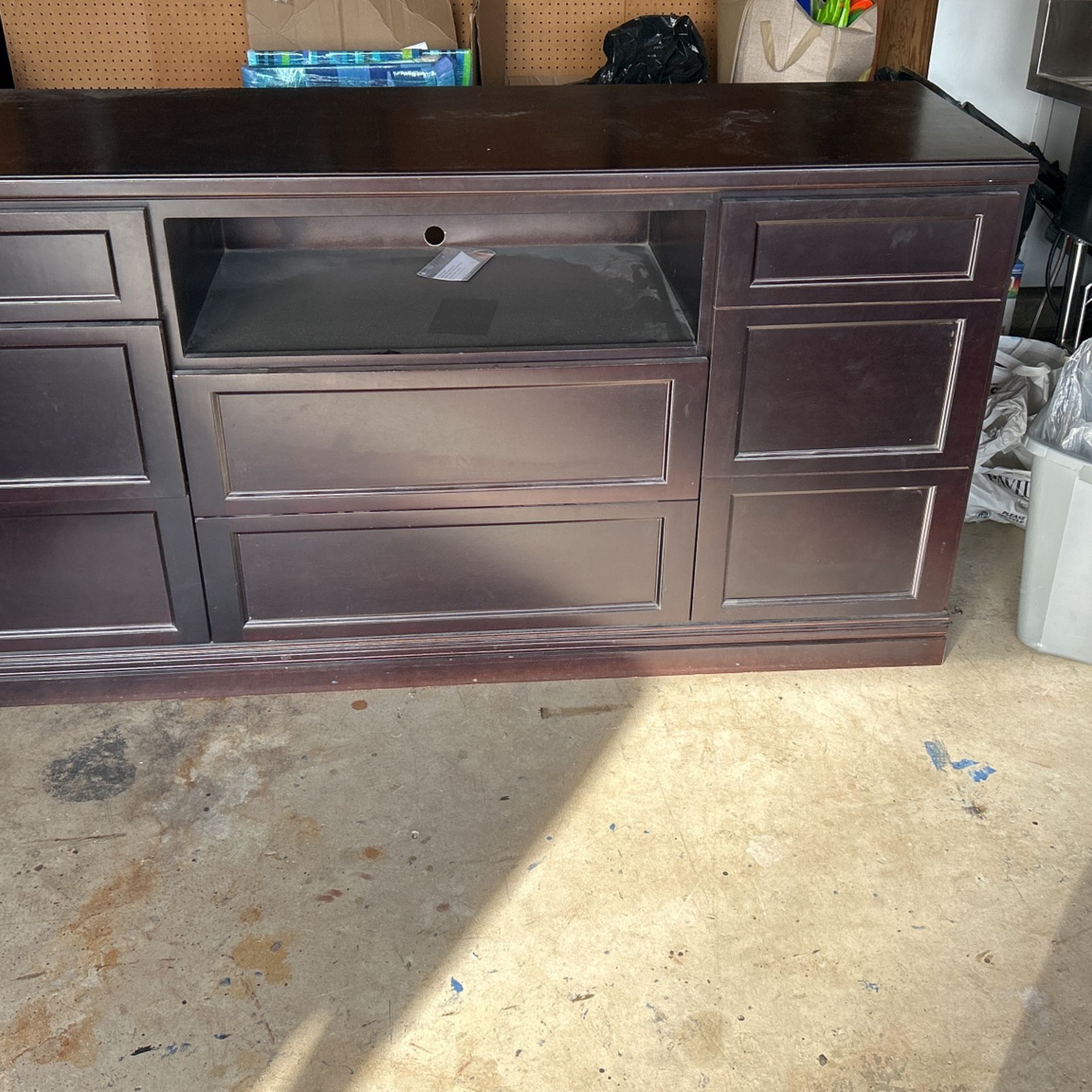 Cherry All Wood Entertainment Center