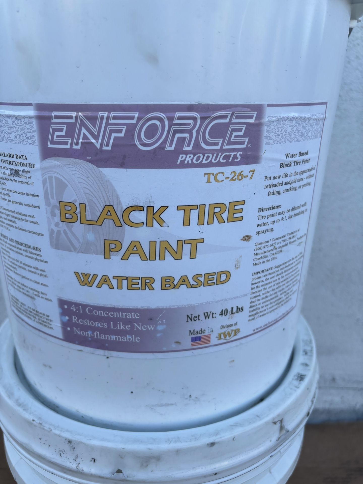 Enforce Products Black Tire Paint 