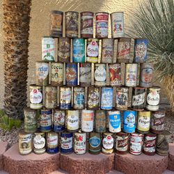 50 vintage flat top beer cans for sale or trade! (Group 1)