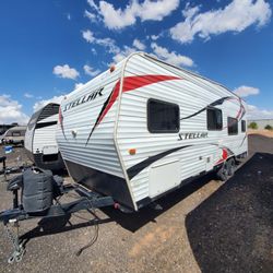 2014 eclipse Stellar 23sb toy hauler sleeps  8-10 6500lb trailer