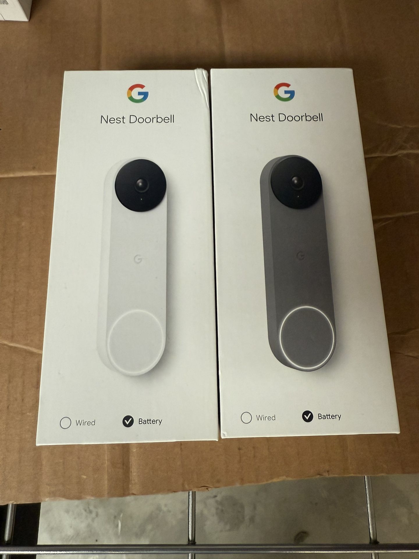 Google Nest Doorbell (Battery) - Snow Or Ash Color Available