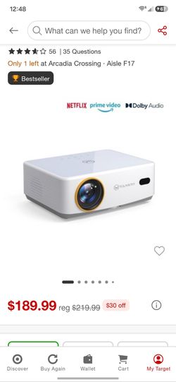 Vankyo Leisure 570D 1080P Projector with Built-In Streaming Content Full HD