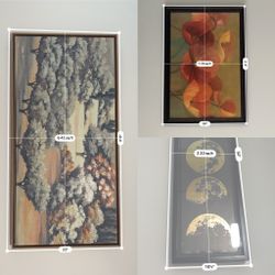 Set of 3 Framed Wall Art Pieces – Classic & Modern Mix  Price: $90 for the full set (or individually priced below)