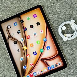 2025 iPad Air M3 Chip Built With AI! 128GB, WiFi! Brand New Open Box! Apple Warranty Till 6/4/2026!! 