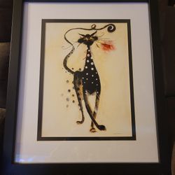 Catitudes Jasper Die Katze (The Cat) Marilyn Robertson Framed Print