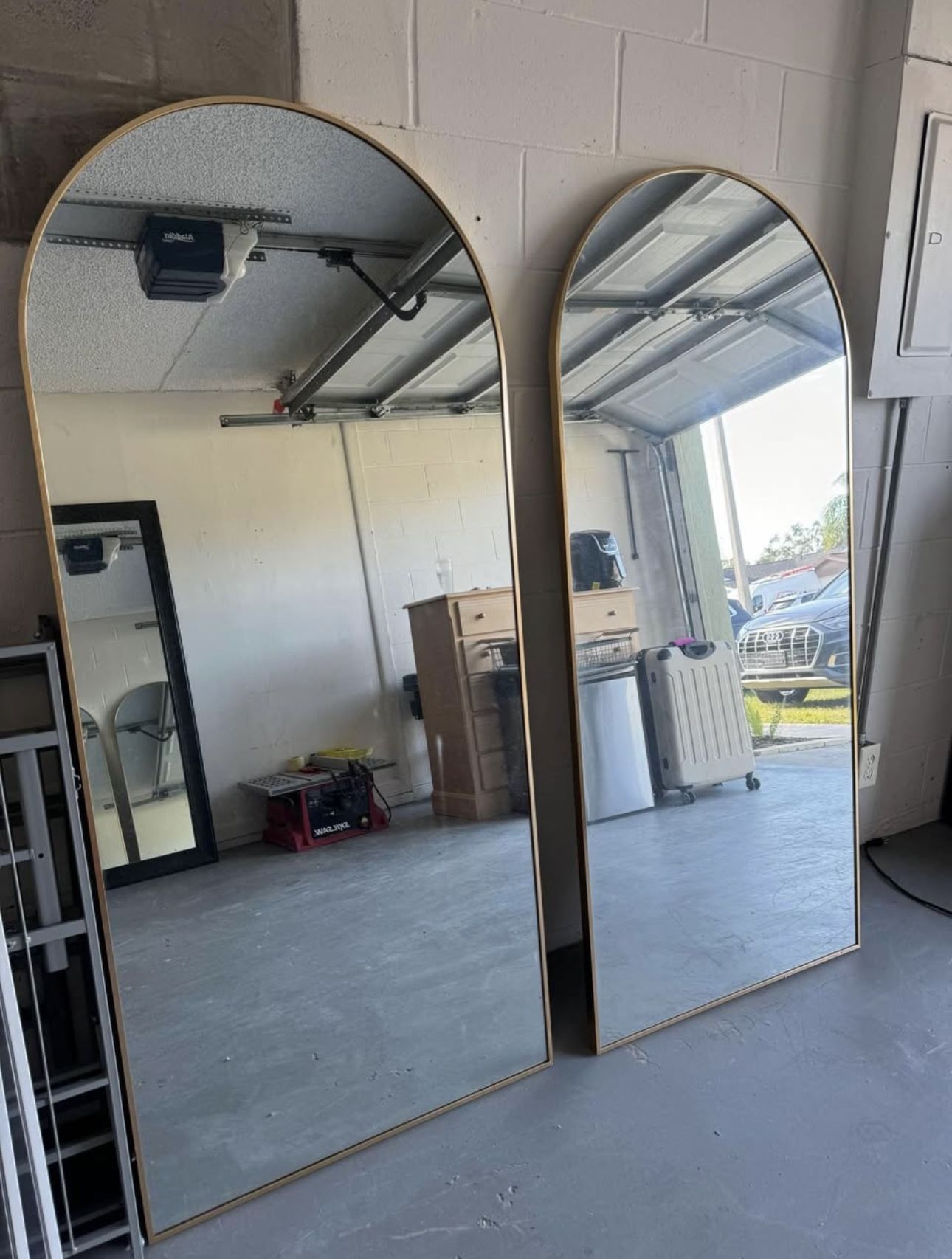Gold Arched 6 Ft Mirror