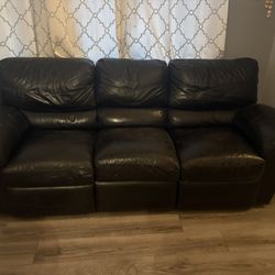 Black Leather Couch