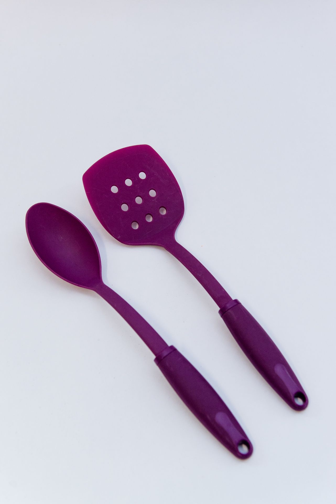 Inexpensive Purple Spatula and Spoon