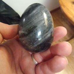 Beautiful Large Egg Silver Sheen Obsidian Represents Fertility And Here Comes Easter