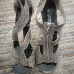 MICHAEL KORS DAMITA Sandals Heel Front Zipper