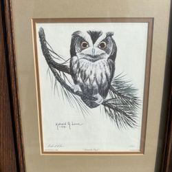 Owl Art Cabin Decor “Screech Owl”