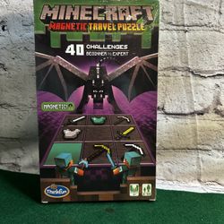 NEW ThinkFun Minecraft Magnetic Travel Puzzle Logic Game & STEM Toy For Kids Ages 8 & Up