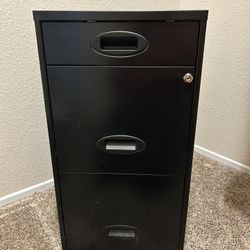 2 Drawer Filing Cabinet - No Keys