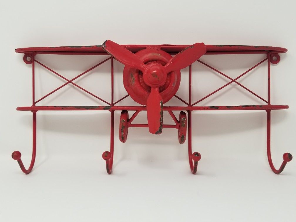 Metal/Cast Iron 3D Wall Art Hanging Hook Plane