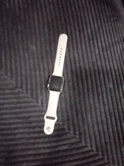 Apple Watch with White Sport Band